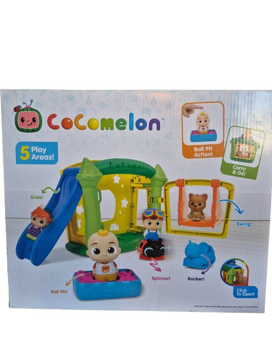 CoComelon Little Play Gym • Baby Playset • Slide, Swing & Spinner • JJ Toy - Picture 2 of 8